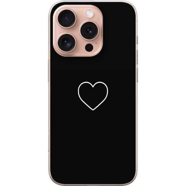 Apple iPhone 16 Pro Gjennomsiktig deksel Hjerte