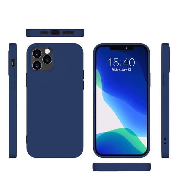 Silicone Case Skal iPhone 13 Pro - Blå