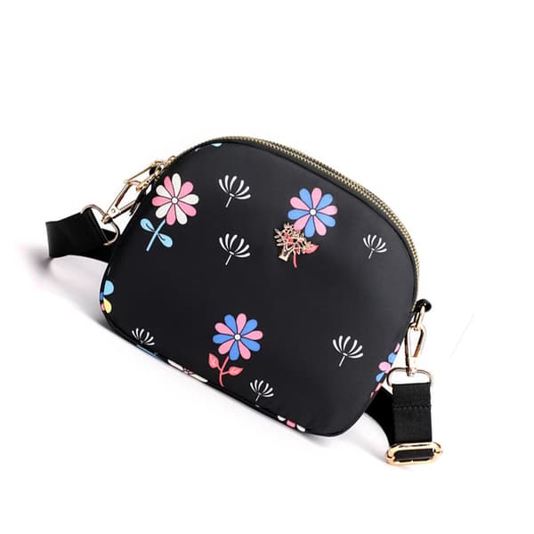 INF Mångsidig Crossbody-telefonväska i nylon Dragonfly & Flower Style