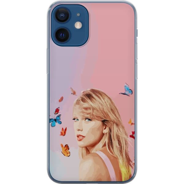 Apple iPhone 12  Gennemsigtig cover Taylor Swift Sommerfugle