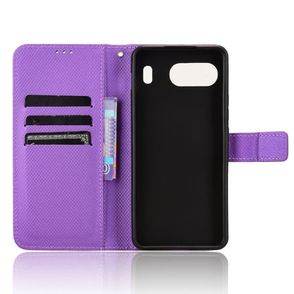 SKALO OnePlus Nord 4 Premium Mini Rhombus Wallet Flip Cover - Lilla