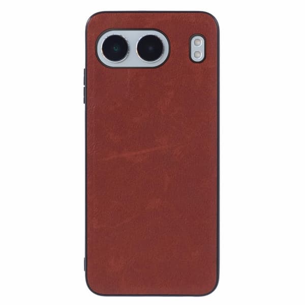 OnePlus Nord 4 SKALO PU-læder hybridskal Brun