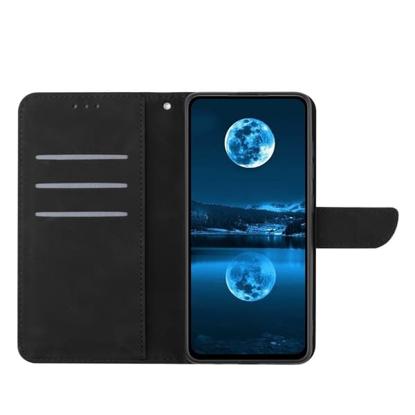 SKALO OnePlus Nord 4 PU læderpung med prægning - Sort