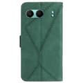 Miniatyrbild 8 av 8: SKALO OnePlus Nord 4 Embossed Plånboksfodral i PU-Läder - Grön