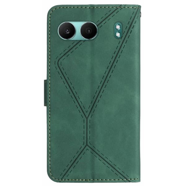 SKALO OnePlus Nord 4 Embossed Plånboksfodral i PU-Läder - Grön