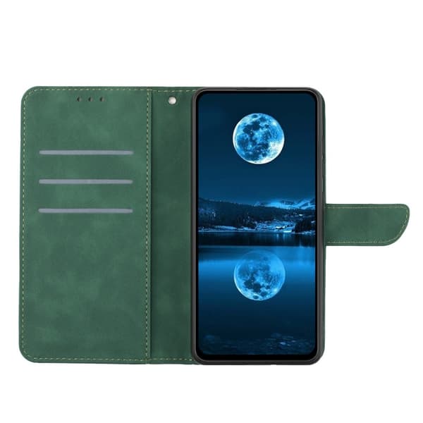 SKALO OnePlus Nord 4 Embossed Plånboksfodral i PU-Läder - Grön