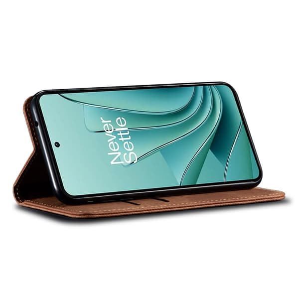SKALO OnePlus Nord 4 Jeans Flip Cover - Brun