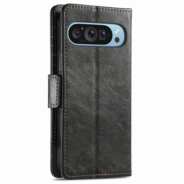 SKALO Google Pixel 9 Pro XL 002 Series CASENEO Premium PU-læderpung - Sort