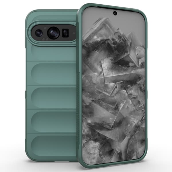 SKALO Google Pixel 9 Pro XL Rugged Bumpers TPU-Cover - Grøn