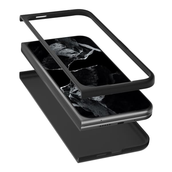 ABEEL Google Pixel 9 Pro Fold Crocodile Suojakuori - Musta