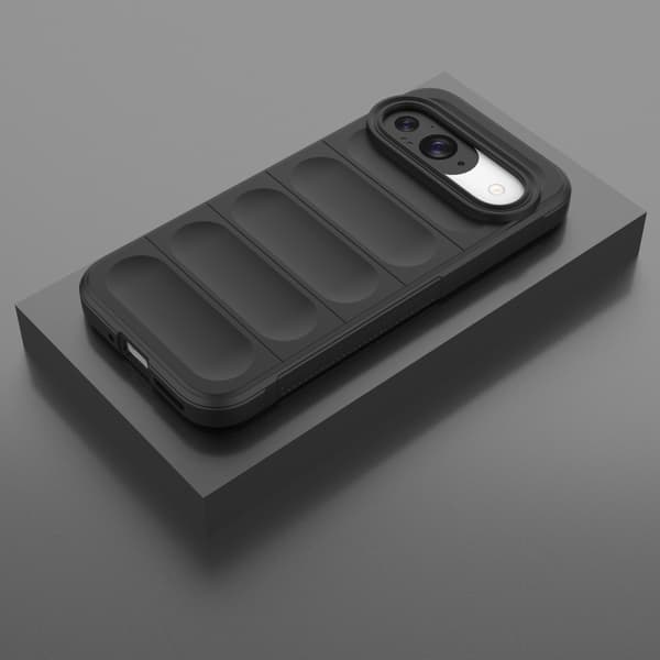 SKALO Google Pixel 9/9 Pro Rugged Bumpers TPU-Cover - Sort