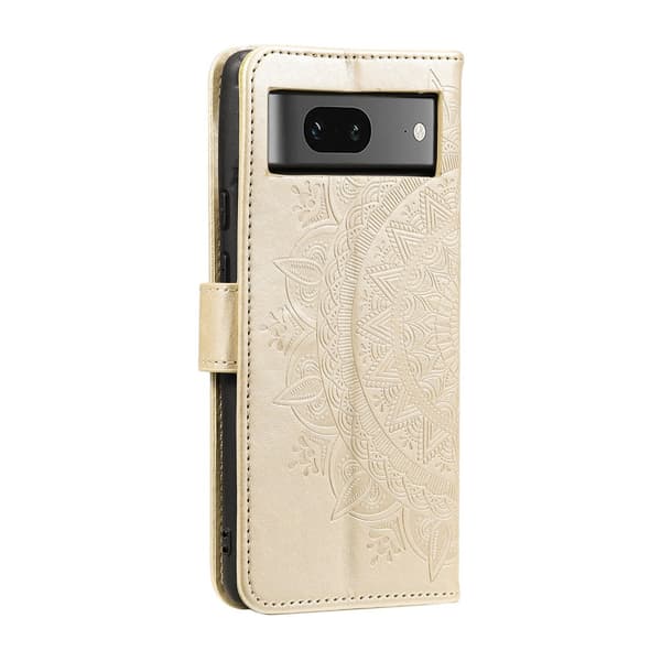 SKALO Google Pixel 9/9 Pro Mandala lompakkokotelo - Kulta