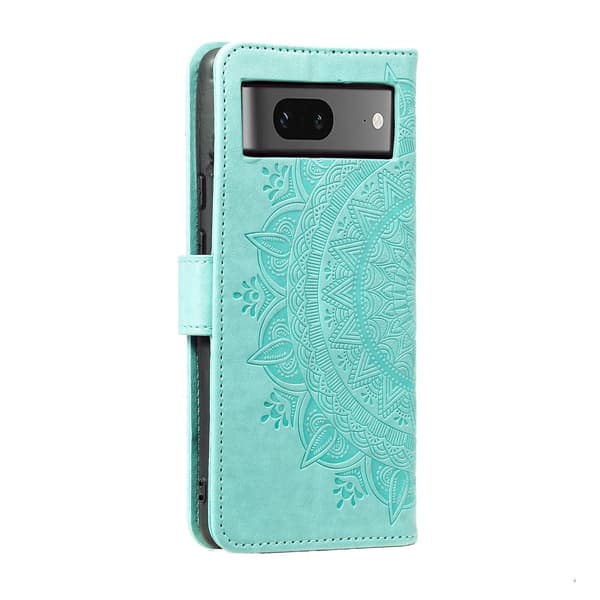 SKALO Google Pixel 9/9 Pro Mandala Flip Cover - Turkis