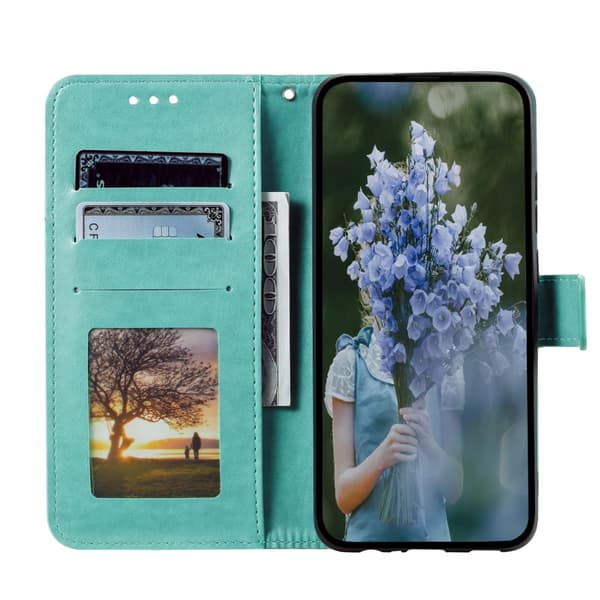 SKALO Google Pixel 9/9 Pro Mandala Flip Cover - Turkis