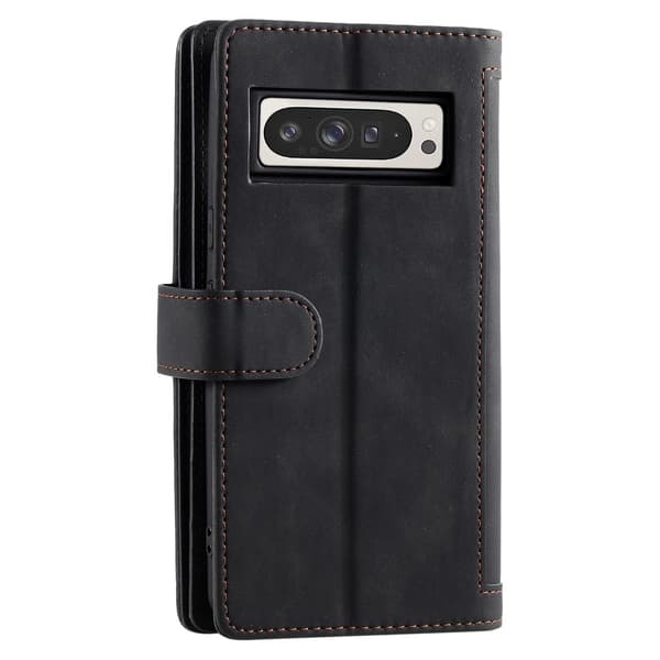 SKALO Google Pixel 9 Pro XL Big Wallet 9-LOMMER Flip Cover - Sort