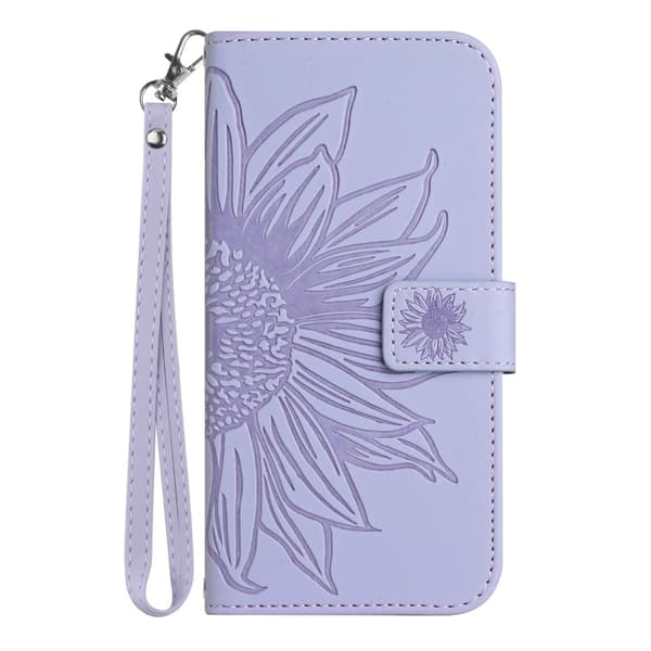 SKALO OnePlus Nord 4 Embossed Flower Plånboksfodral i PU-Läder - Lila