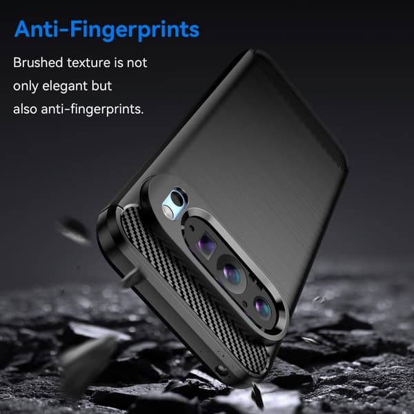 SKALO Google Pixel 9/9 Pro Armor Carbon Stöttåligt TPU-skal