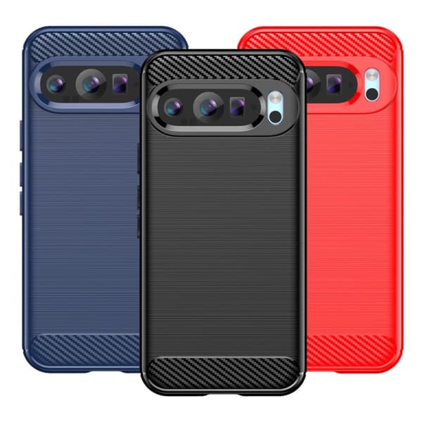 SKALO Google Pixel 9/9 Pro Armor Carbon Stöttåligt TPU-skal