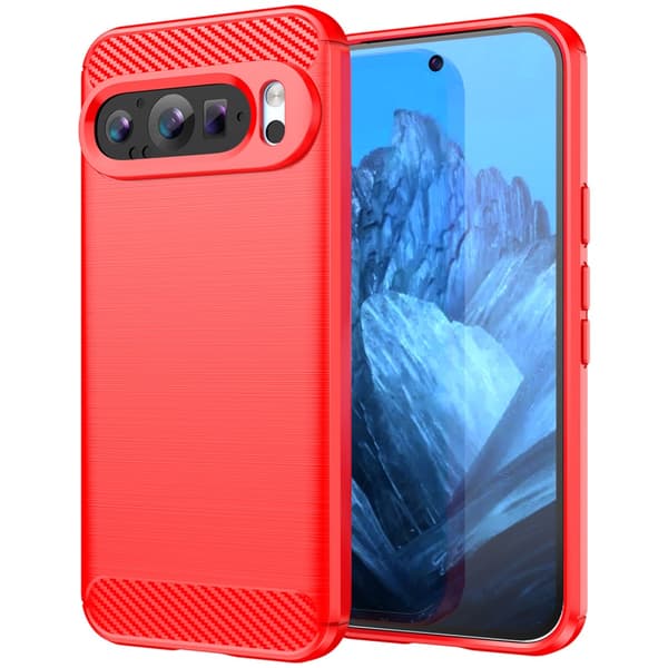 SKALO Google Pixel 9/9 Pro Armor Carbon Stöttåligt TPU-skal