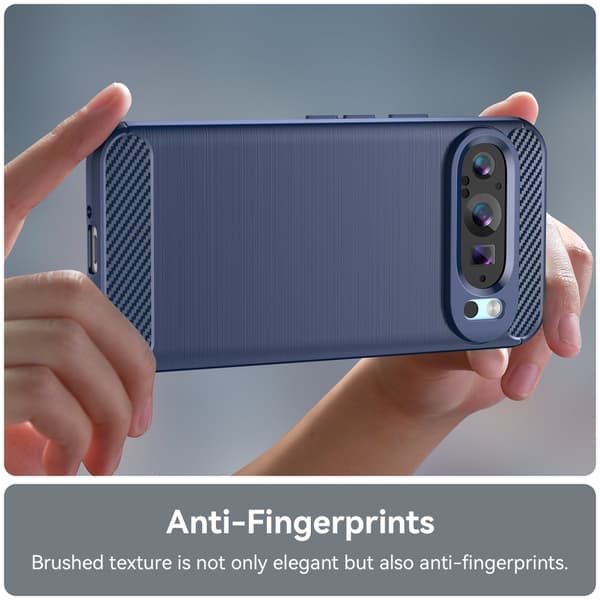 SKALO Google Pixel 9/9 Pro Armor Carbon Stöttåligt TPU-skal