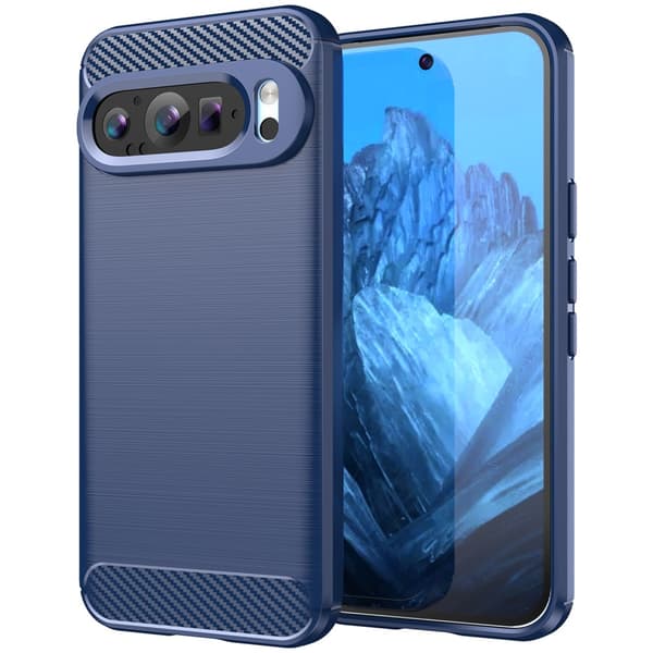 SKALO Google Pixel 9/9 Pro Armor Carbon Stöttåligt TPU-skal
