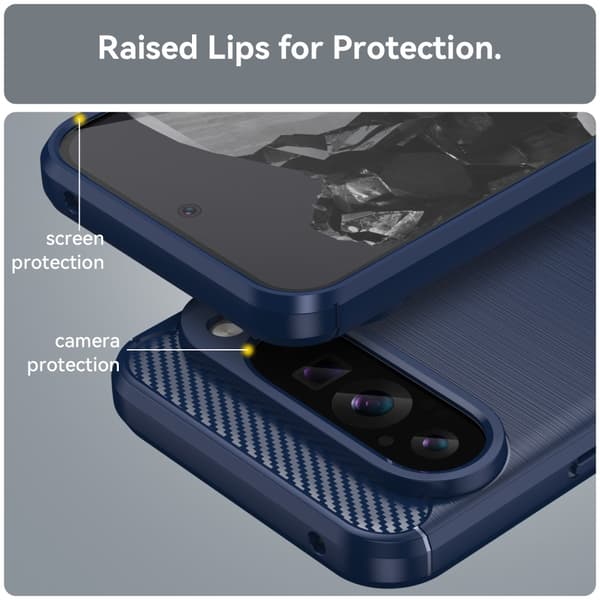 SKALO Google Pixel 9 Pro XL Armor Carbon Stöttåligt TPU-skal