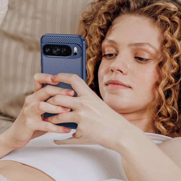 SKALO Google Pixel 9 Pro XL Armor Carbon Stöttåligt TPU-skal