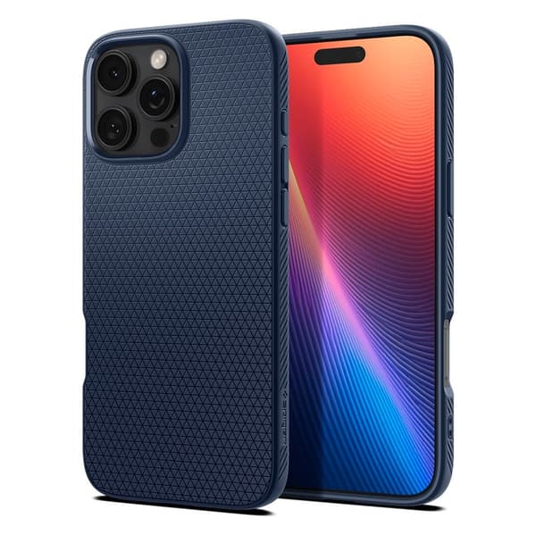 Spigen iPhone 16 Pro Kuori Liquid Air Navy Blue