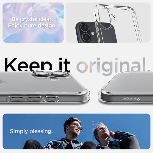 Spigen iPhone 16 Cover Ultra Hybrid Crystal Clear