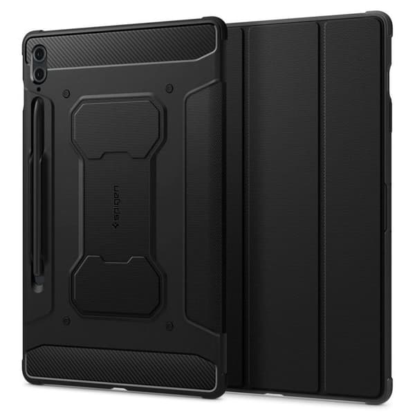Coque - SPIGEN - Galaxy Tab S9 FE Plus - Rugged Armor Pro - Svart - Syntetisk