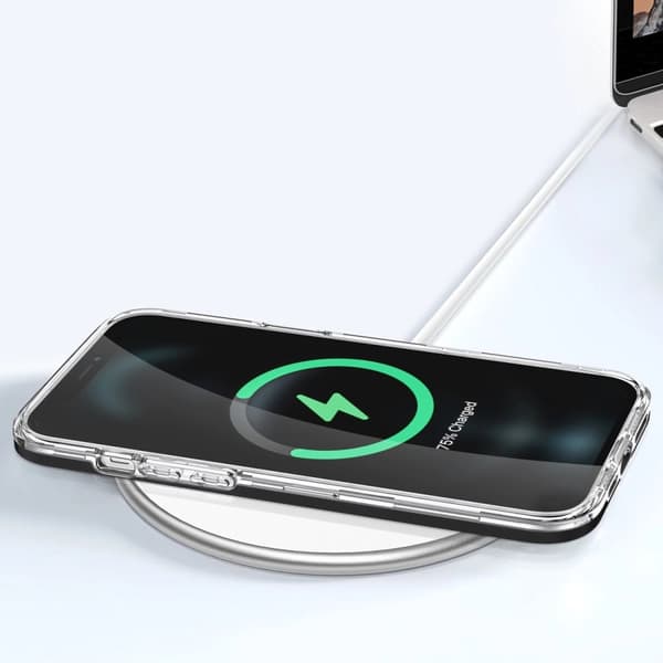 Clear 3in1 Case Skal med Ram iPhone 12 Pro - Transparent/Svart
