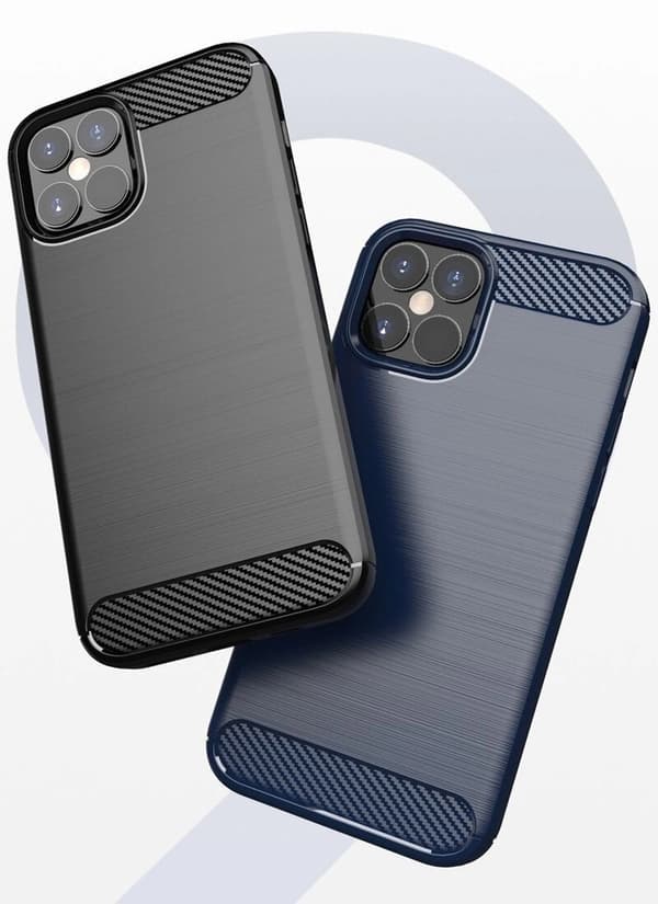 Carbon Case Flexibelt Skal iPhone 12 Mini - Svart