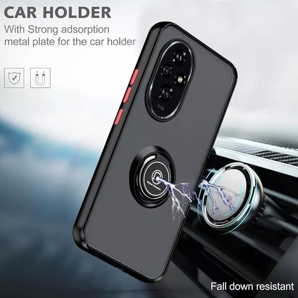 For Honor 200 Pro Case Kickstand Shockproof Ring Phone Cover Stand Holder