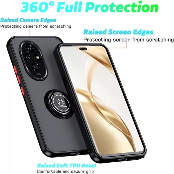 For Honor 200 Pro Case Kickstand Shockproof Ring Phone Cover Stand Holder