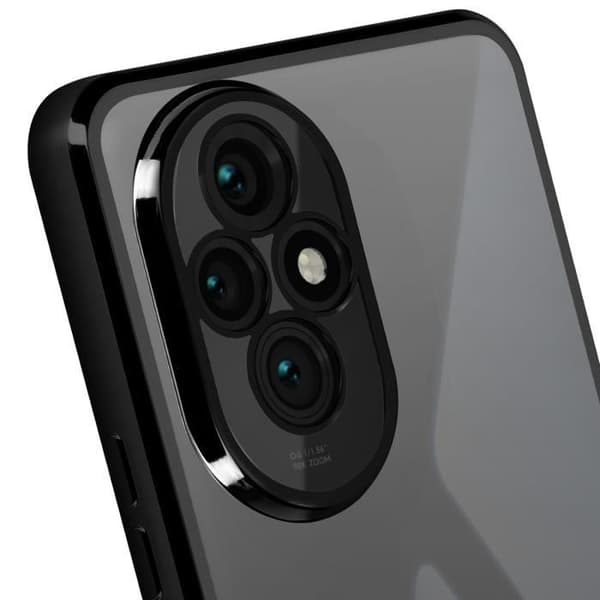 Fodral till Honor 200 Pro Transparent Back Black Chrome Effect Contour