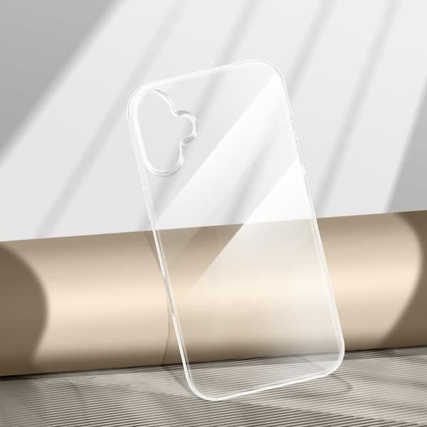 AVIZAR Skyddsfodral för iPhone 16 Plus - Ultratunt 0,3 mm - Antifuktighet - Genomskinlig