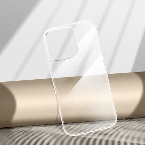 Tunt skal till iPhone 16 Pro Max - AVIZAR - Halvstyvt - Anti-fukt Transparent