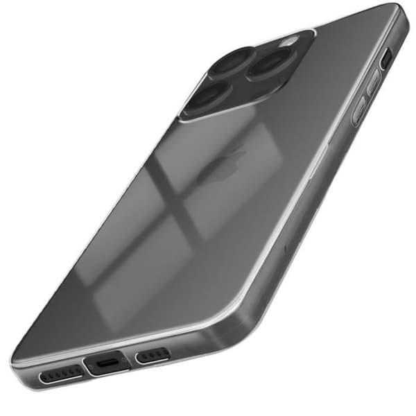 Tunt skal till iPhone 16 Pro Max - AVIZAR - Halvstyvt - Anti-fukt Transparent