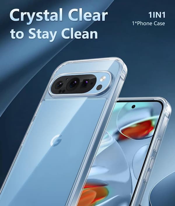 Google Pixel 9 Pro - Gjennomsiktig TPU-deksel
