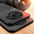 Miniatyrbild 3 av 9: Leather Matte Shockproof Phone Case Cover For Honor 200 Pro Red