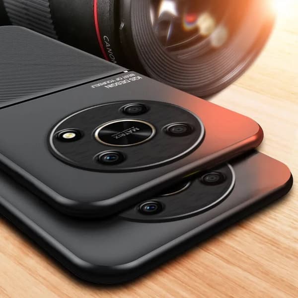 Leather Matte Shockproof Phone Case Cover For Honor 200 Pro Red