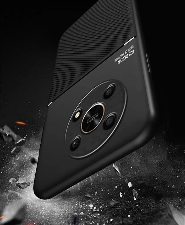 Leather Matte Shockproof Phone Case Cover For Honor 200 Pro Red