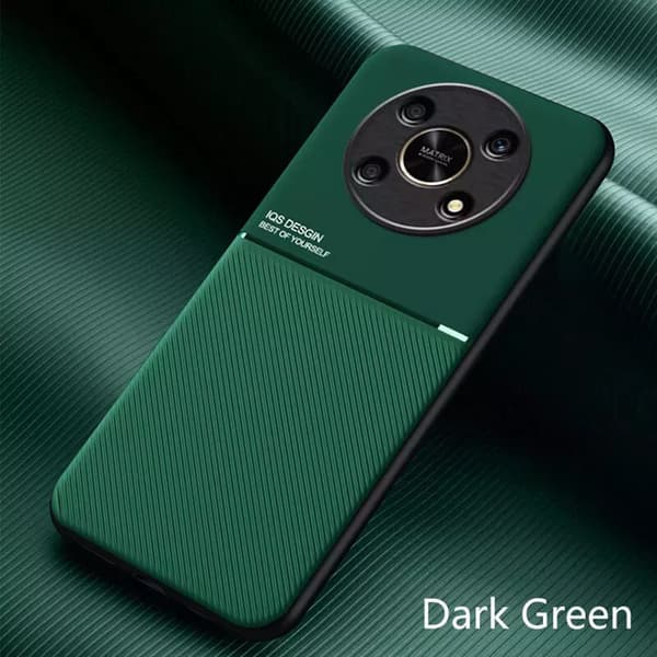 Leather Matte Shockproof Phone Case Cover For Honor 200 Pro Green
