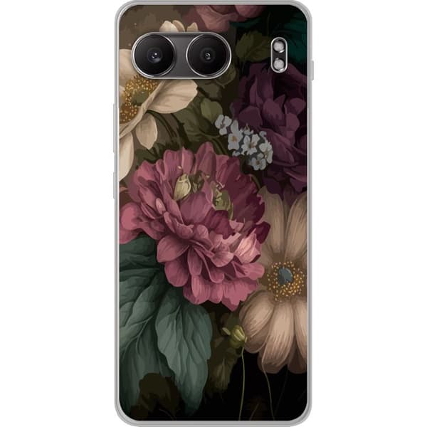 OnePlus Nord 4 Genomskinligt Skal Blommor