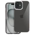 Miniatyrbild 1 av 4: Fodral till iPhone 16 - AVIZAR - Mjuk - Smoke Finish - Black Metallic Camera Contour