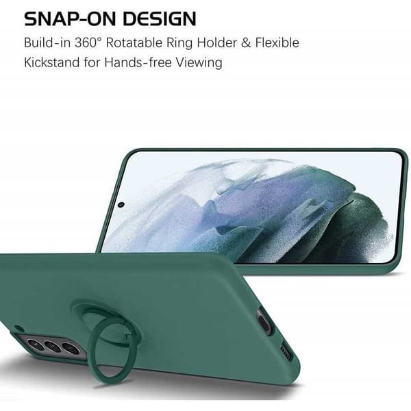 Samsung S21 Plus Stöttåligt Skal med Ringhållare CamShield
