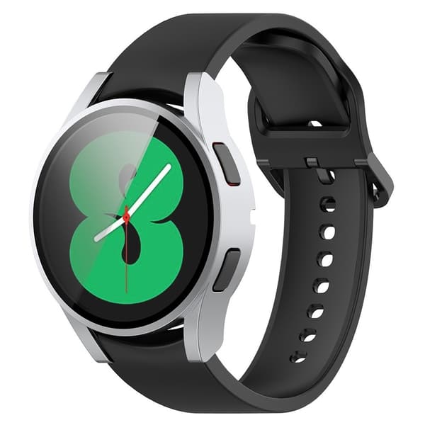 Galaxy Watch FE/4 40 mm Skal Med Skärmskydd Mörk Silver