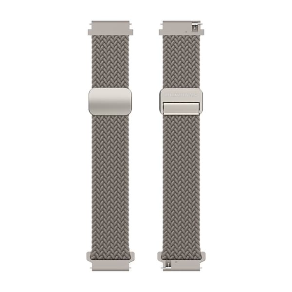 DUX DUCIS Klockarmband 22 mm Flätat Nylon Justerbart Brun
