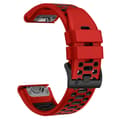 Miniatyrbild 2 av 5: Klockarmband 26 mm Dual-Color Robust Röd/Svart