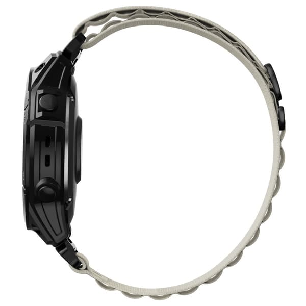 Klockarmband 26 mm Justerbart Nylon Vit